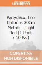 Partydeco: Eco Balloons 30Cm Metallic - Light Red (1 Pack / 10 Pz.) giochi