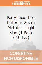 Partydeco: Eco Balloons 26Cm Metallic - Light Blue (1 Pack / 10 Pz.) giochi