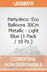 Partydeco: Eco Balloons 30Cm Metallic - Light Blue (1 Pack / 10 Pz.) giochi