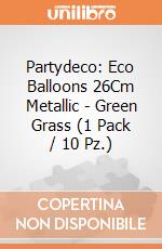 Partydeco: Eco Balloons 26Cm Metallic - Green Grass (1 Pack / 10 Pz.) giochi