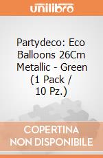 Partydeco: Eco Balloons 26Cm Metallic - Green (1 Pack / 10 Pz.) giochi