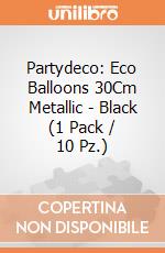 Partydeco: Eco Balloons 30Cm Metallic - Black (1 Pack / 10 Pz.) giochi