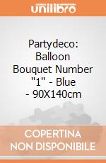 Partydeco: Balloon Bouquet Number ''1'' - Blue - 90X140cm giochi