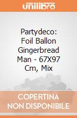 Partydeco: Foil Ballon Gingerbread Man - 67X97 Cm, Mix giochi