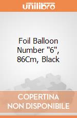 Foil Balloon Number ''6'', 86Cm, Black giochi