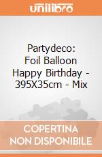 Partydeco: Foil Balloon Happy Birthday - 395X35cm - Mix giochi