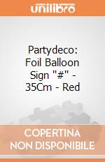 Partydeco: Foil Balloon Sign ''#'' - 35Cm - Red giochi