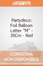 Partydeco: Foil Balloon Letter ''M'' - 35Cm - Red giochi