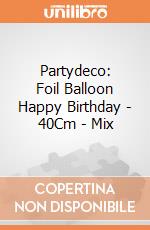 Partydeco: Foil Balloon Happy Birthday - 40Cm - Mix giochi
