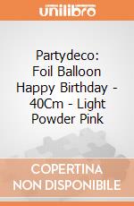 Partydeco: Foil Balloon Happy Birthday - 40Cm - Light Powder Pink giochi