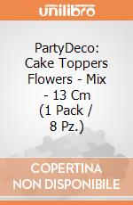 PartyDeco: Cake Toppers Flowers - Mix - 13 Cm (1 Pack / 8 Pz.) giochi