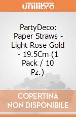PartyDeco: Paper Straws - Light Rose Gold - 19.5Cm (1 Pack / 10 Pz.) giochi