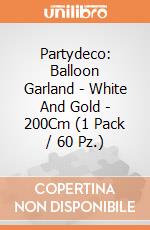 Partydeco: Balloon Garland - White And Gold - 200Cm (1 Pack / 60 Pz.) giochi