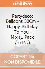Partydeco: Balloons 30Cm - Happy Birthday To You - Mix (1 Pack / 6 Pz.) giochi