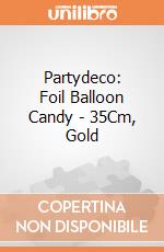 Partydeco: Foil Balloon Candy - 35Cm, Gold giochi