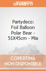Partydeco: Foil Balloon Polar Bear - 51X45cm - Mix giochi