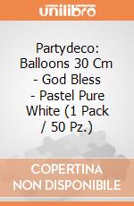 Partydeco: Balloons 30 Cm - God Bless - Pastel Pure White (1 Pack / 50 Pz.) giochi