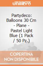 Partydeco: Balloons 30 Cm - Plane - Pastel Light Blue (1 Pack / 50 Pz.) giochi