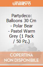 Partydeco: Balloons 30 Cm - Polar Bear - Pastel Warm Grey (1 Pack / 50 Pz.) giochi