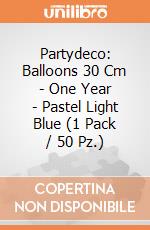 Partydeco: Balloons 30 Cm - One Year - Pastel Light Blue (1 Pack / 50 Pz.) giochi
