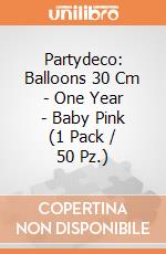 Partydeco: Balloons 30 Cm - One Year - Baby Pink (1 Pack / 50 Pz.) giochi