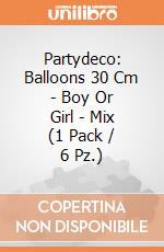 Partydeco: Balloons 30 Cm - Boy Or Girl - Mix (1 Pack / 6 Pz.) giochi