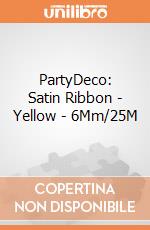 PartyDeco: Satin Ribbon - Yellow - 6Mm/25M giochi