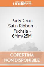 PartyDeco: Satin Ribbon - Fuchsia - 6Mm/25M giochi