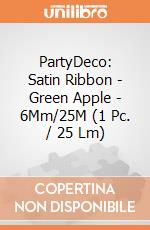 PartyDeco: Satin Ribbon - Green Apple - 6Mm/25M (1 Pc. / 25 Lm) giochi