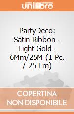 PartyDeco: Satin Ribbon - Light Gold - 6Mm/25M (1 Pc. / 25 Lm) giochi