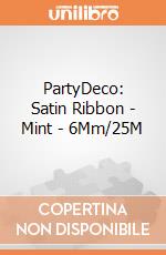 PartyDeco: Satin Ribbon - Mint - 6Mm/25M giochi