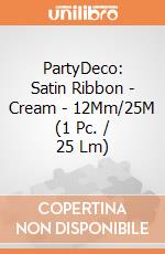 PartyDeco: Satin Ribbon - Cream - 12Mm/25M (1 Pc. / 25 Lm) giochi