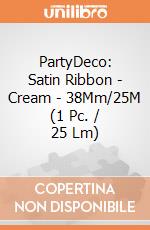 PartyDeco: Satin Ribbon - Cream - 38Mm/25M (1 Pc. / 25 Lm) giochi