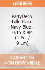 PartyDeco: Tulle Plain - Navy Blue - 0.15 X 9M (1 Pc. / 9 Lm) giochi