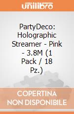 PartyDeco: Holographic Streamer - Pink - 3.8M (1 Pack / 18 Pz.) giochi