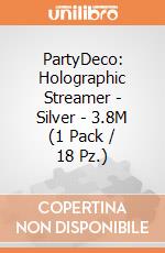 PartyDeco: Holographic Streamer - Silver - 3.8M (1 Pack / 18 Pz.) giochi
