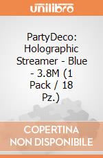 PartyDeco: Holographic Streamer - Blue - 3.8M (1 Pack / 18 Pz.) giochi