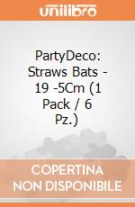 PartyDeco: Straws Bats - 19 -5Cm (1 Pack / 6 Pz.) giochi
