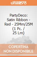 PartyDeco: Satin Ribbon - Red - 25Mm/25M (1 Pc. / 25 Lm) giochi