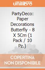 PartyDeco: Paper Decorations Butterfly - 8 X 5Cm (1 Pack / 10 Pz.) giochi