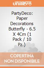 PartyDeco: Paper Decorations Butterfly - 6.5 X 4Cm (1 Pack / 10 Pz.) giochi