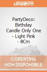 PartyDeco: Birthday Candle Only One - Light Pink - 8Cm giochi