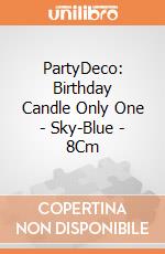 PartyDeco: Birthday Candle Only One - Sky-Blue - 8Cm giochi