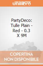 PartyDeco: Tulle Plain - Red - 0.3 X 9M giochi