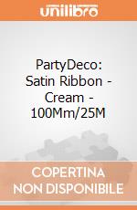 PartyDeco: Satin Ribbon - Cream - 100Mm/25M giochi