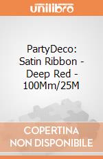 PartyDeco: Satin Ribbon - Deep Red - 100Mm/25M giochi