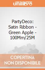 PartyDeco: Satin Ribbon - Green Apple - 100Mm/25M giochi