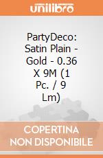 PartyDeco: Satin Plain - Gold - 0.36 X 9M (1 Pc. / 9 Lm) giochi