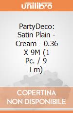 PartyDeco: Satin Plain - Cream - 0.36 X 9M (1 Pc. / 9 Lm) giochi