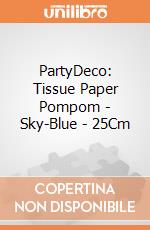 PartyDeco: Tissue Paper Pompom - Sky-Blue - 25Cm giochi
